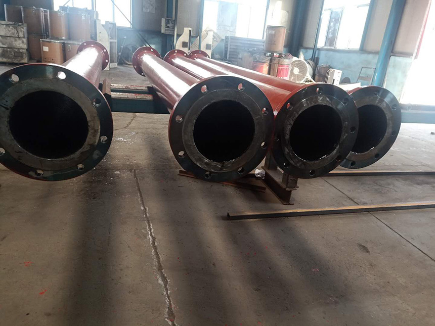 耐磨管道成品展示，工廠生產(chǎn)現(xiàn)場(chǎng)實(shí)景(圖8)
